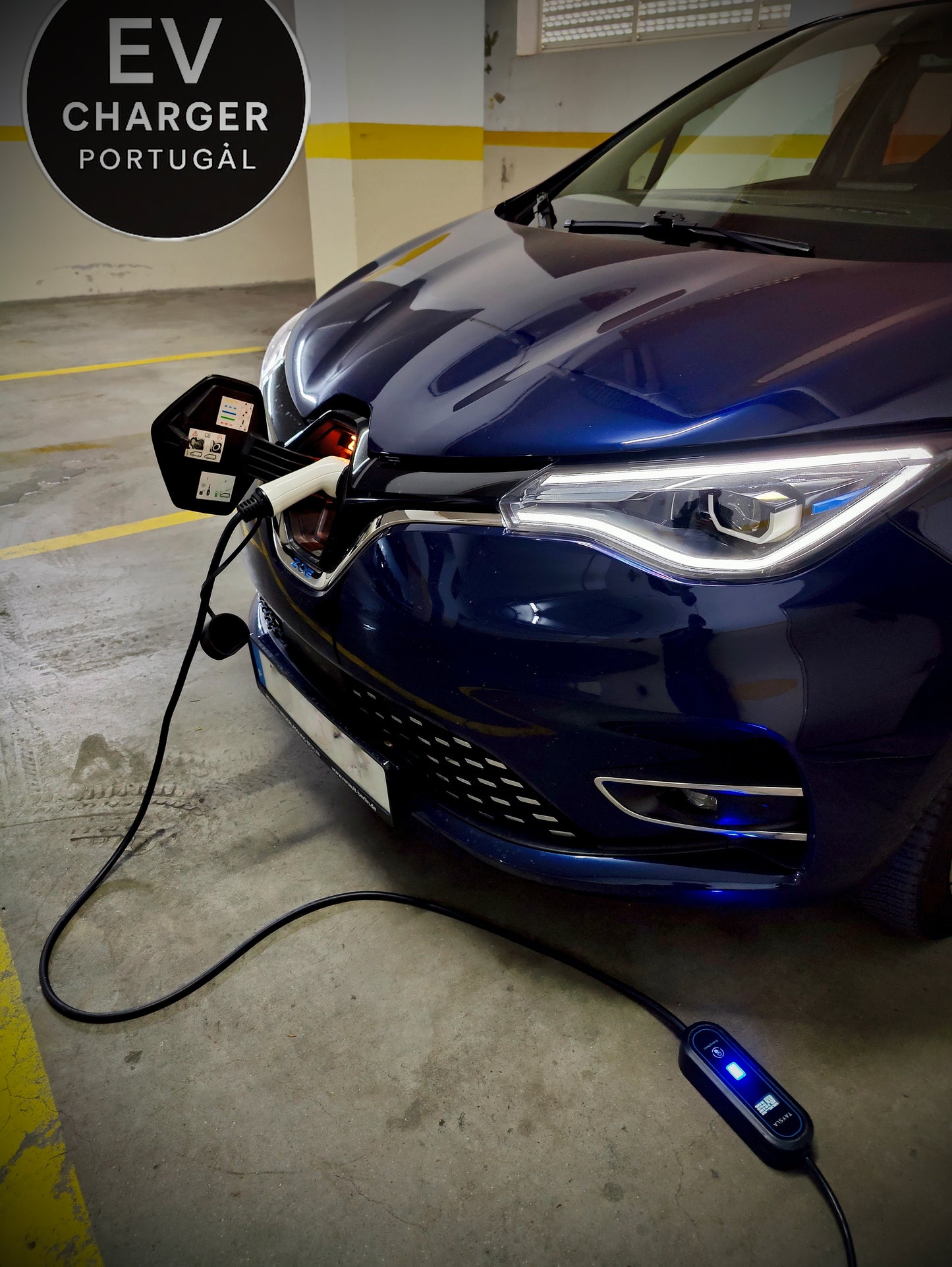 Carregador Portátil Tipo 2 para Carros Elétricos | 3,7kW 16A | IP66