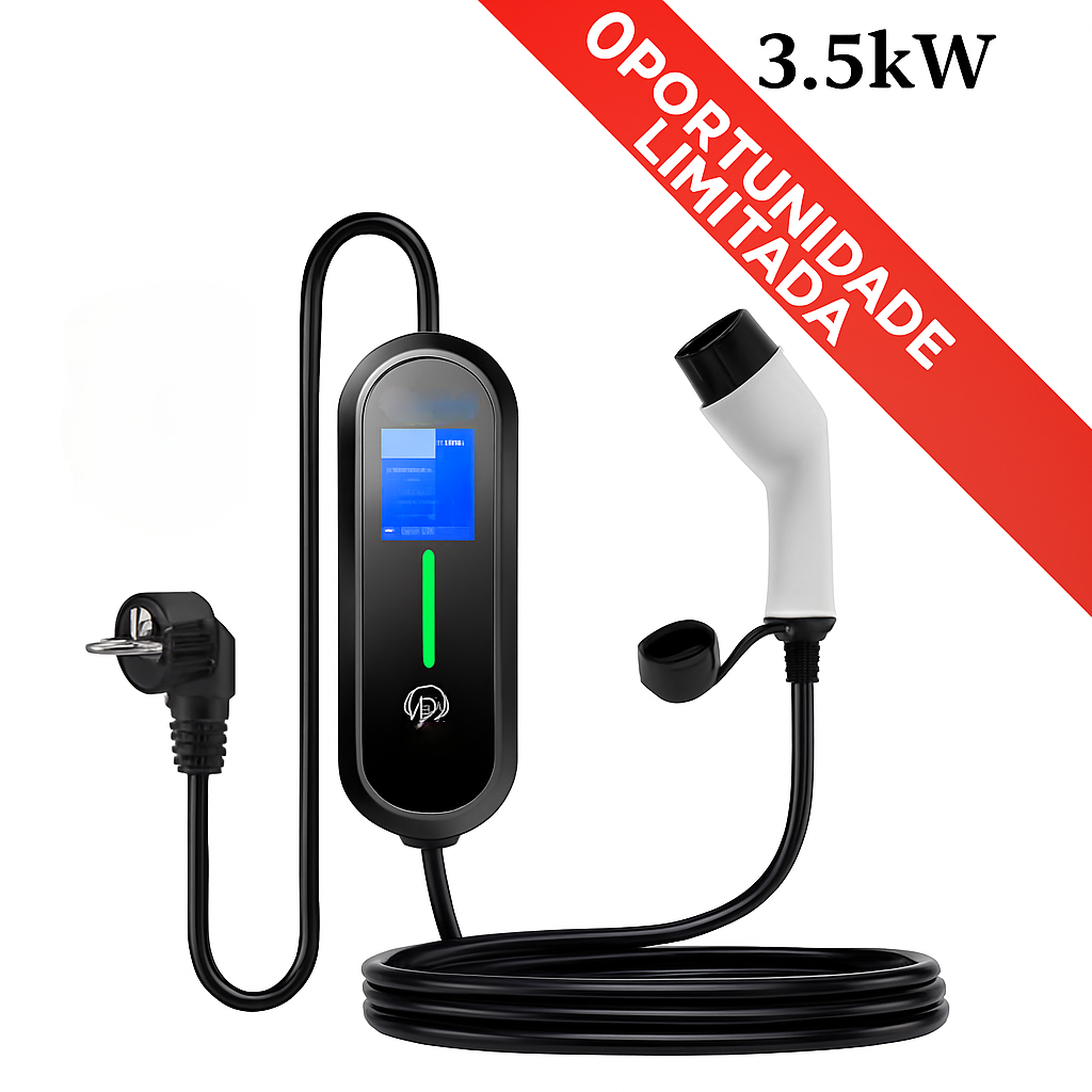 Portable EV Charger Type 2 – 16A, 3.7kW | The Portable Charger Your Electric Car Deserves - More Power. More Practical. More Autonomy.